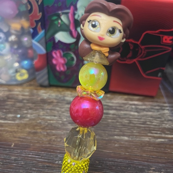 Disney Accessories - Colorful Beaded Princess Belle Full Bling Pen